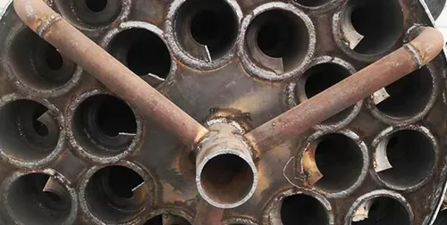 مبدل حرارتی چند لوله‌ای با جامدات حجمی